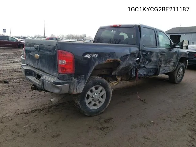 1GC1KYCG2BF211187 2011 Chevrolet Silverado K2500 Heavy Duty Ltz