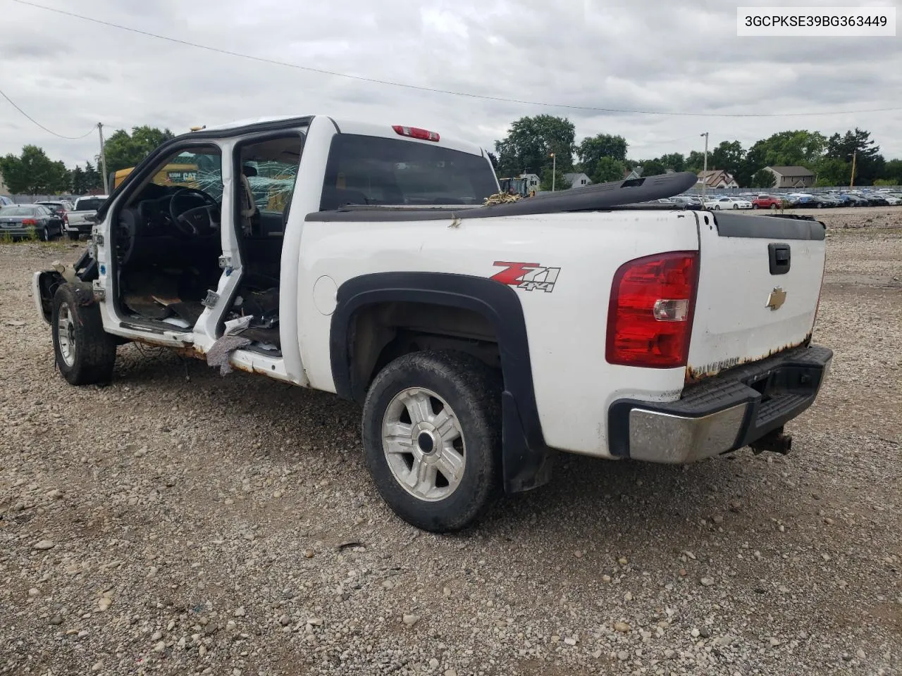 2011 Chevrolet Silverado K1500 Lt VIN: 3GCPKSE39BG363449 Lot: 64104974