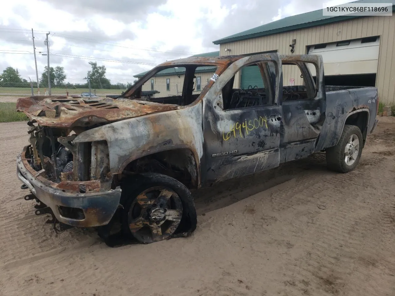 2011 Chevrolet Silverado K2500 Heavy Duty Ltz VIN: 1GC1KYC86BF118696 Lot: 64945004