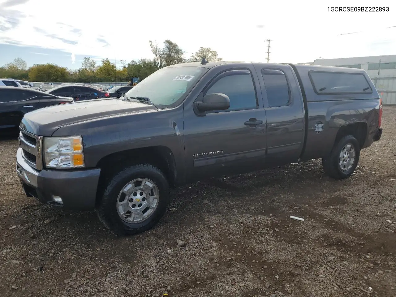 1GCRCSE09BZ222893 2011 Chevrolet Silverado C1500 Lt