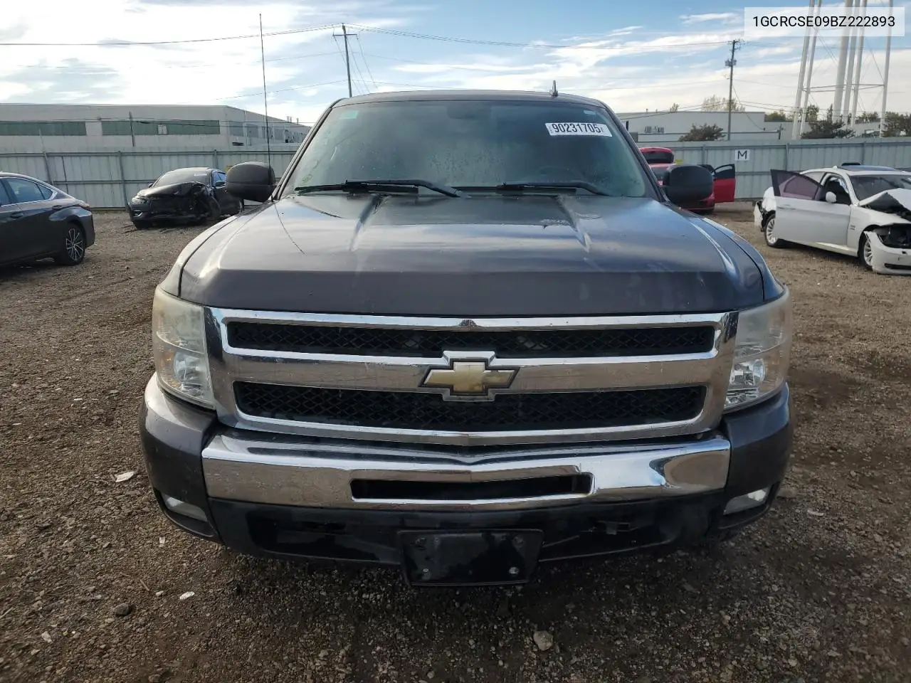 1GCRCSE09BZ222893 2011 Chevrolet Silverado C1500 Lt