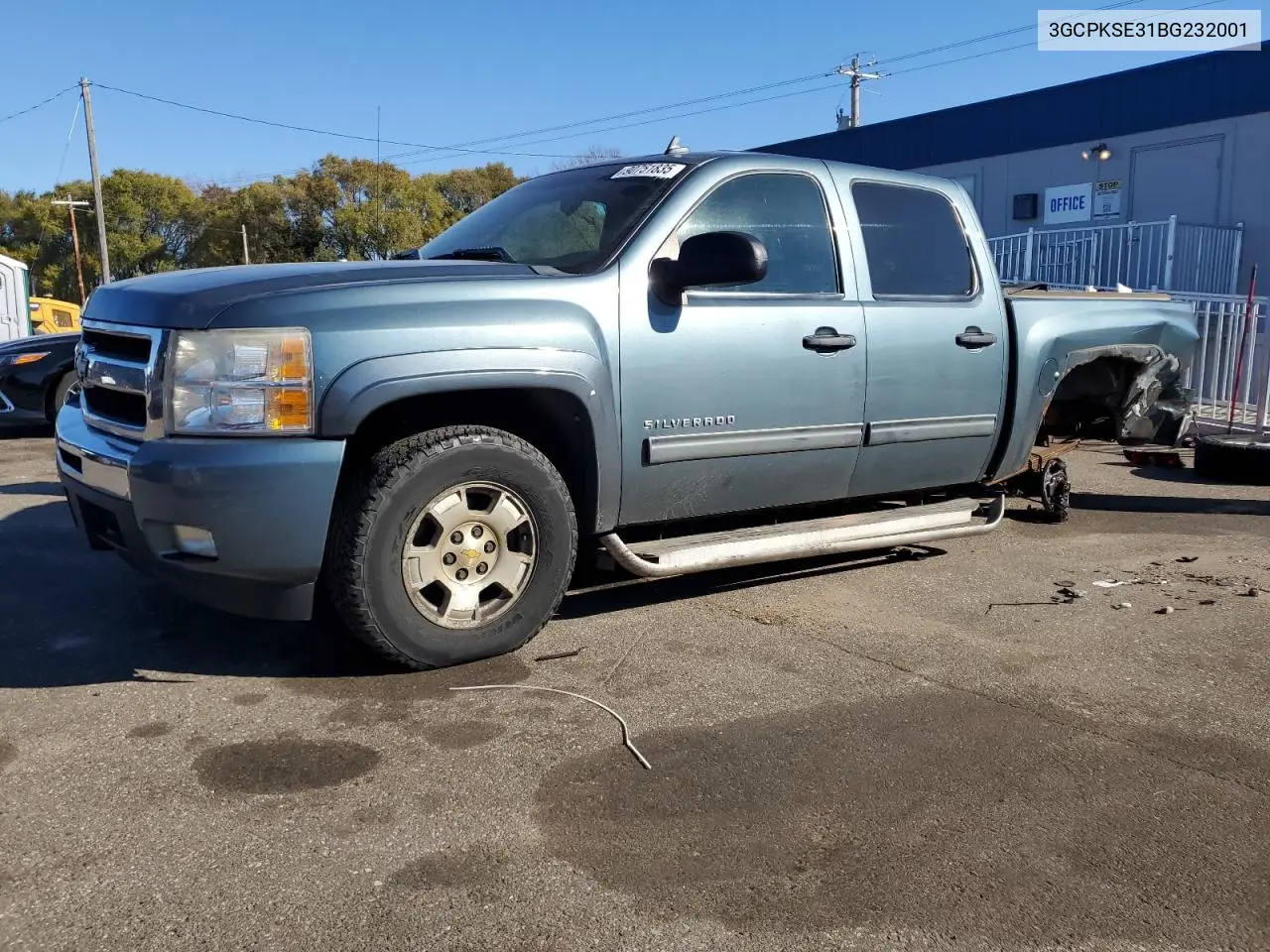 3GCPKSE31BG232001 2011 Chevrolet Silverado K1500 Lt