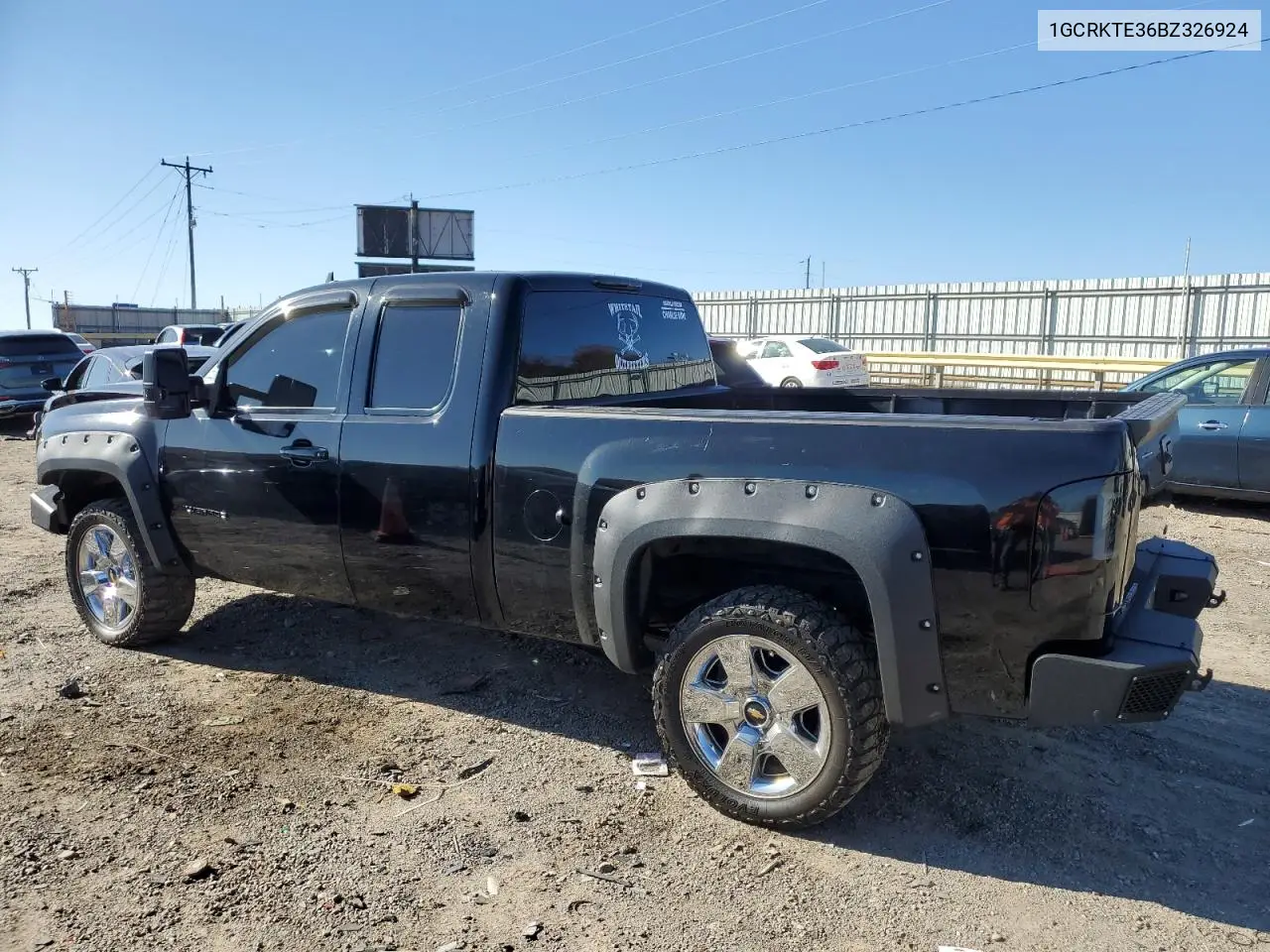 1GCRKTE36BZ326924 2011 Chevrolet Silverado K1500 Ltz