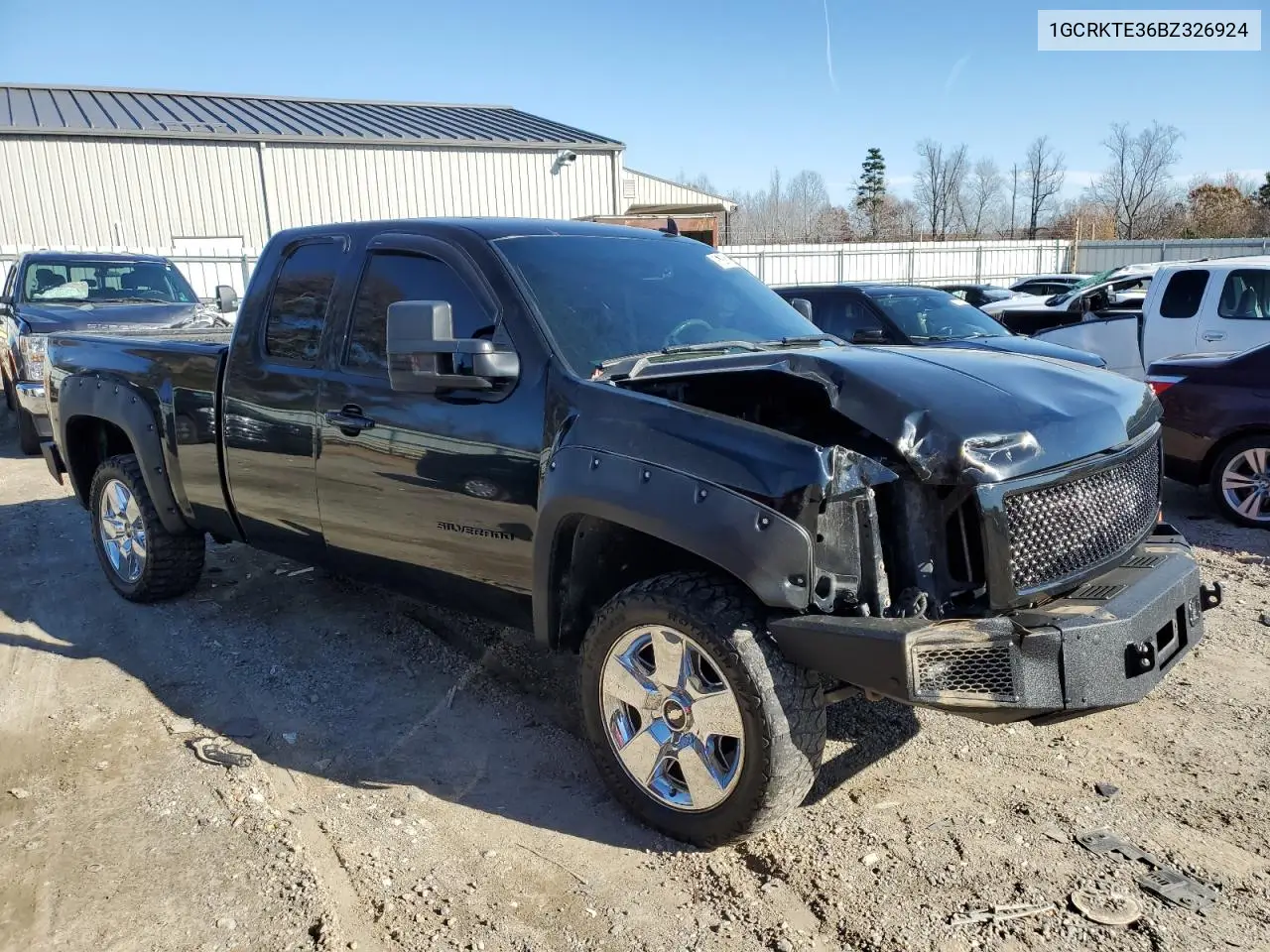 1GCRKTE36BZ326924 2011 Chevrolet Silverado K1500 Ltz