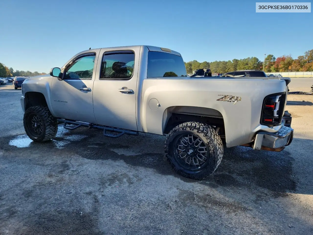 3GCPKSE36BG170336 2011 Chevrolet Silverado K1500 Lt