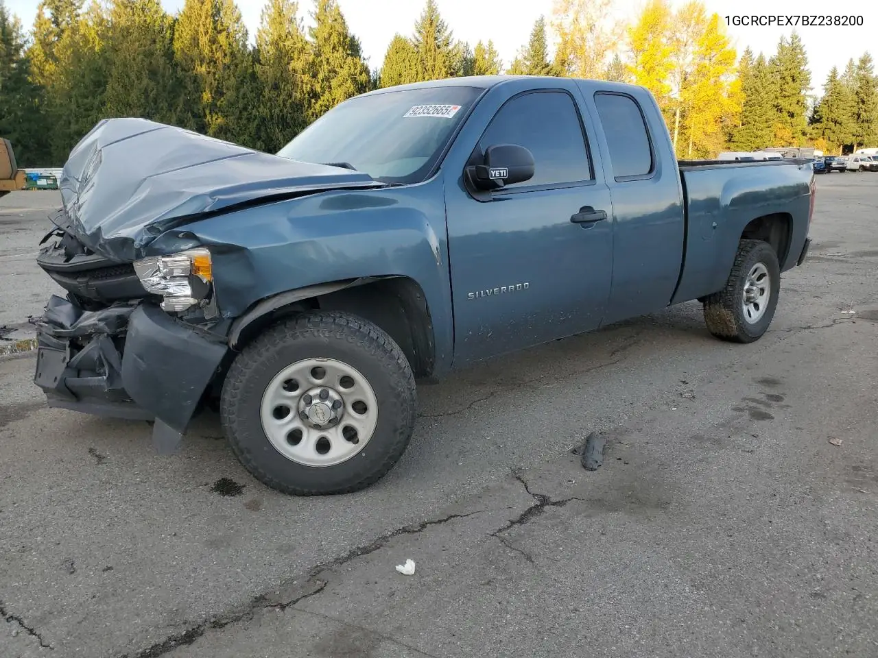 1GCRCPEX7BZ238200 2011 Chevrolet Silverado C1500
