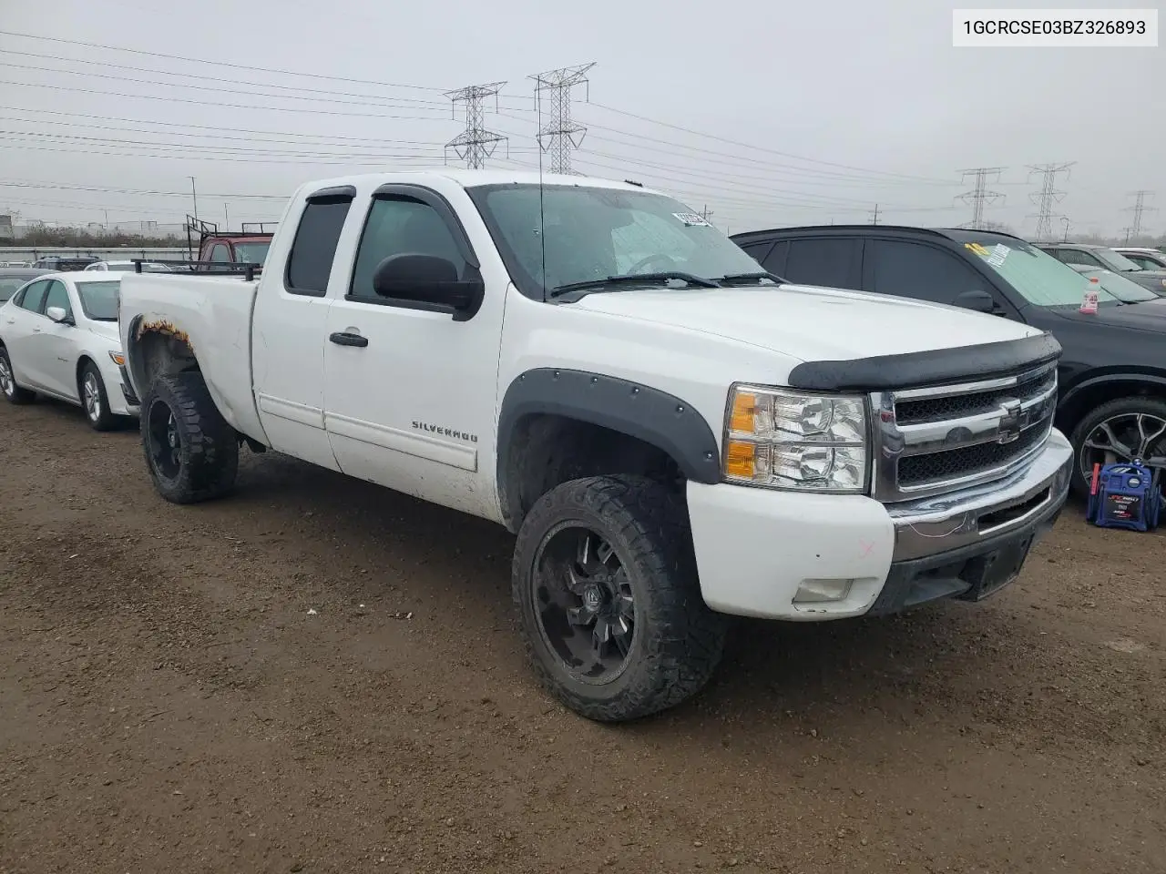 1GCRCSE03BZ326893 2011 Chevrolet Silverado C1500 Lt
