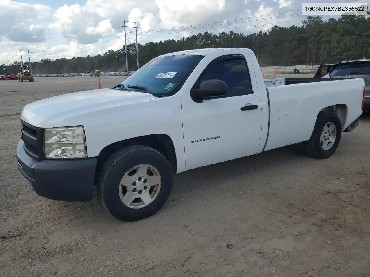 1GCNCPEX7BZ356522 2011 Chevrolet Silverado C1500