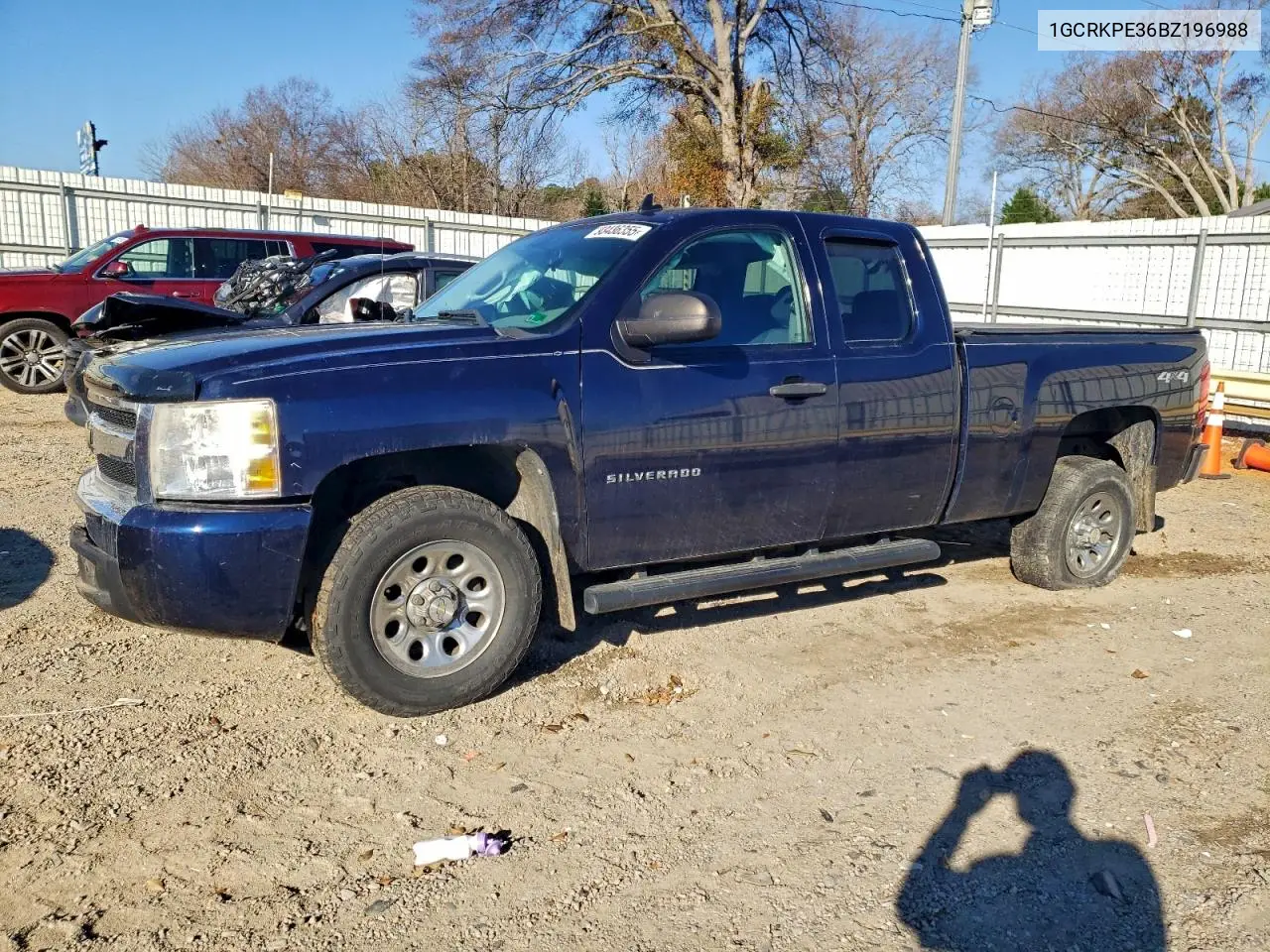 1GCRKPE36BZ196988 2011 Chevrolet Silverado K1500