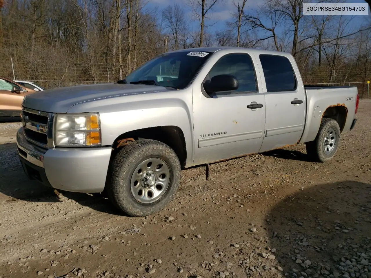 3GCPKSE34BG154703 2011 Chevrolet Silverado K1500 Lt