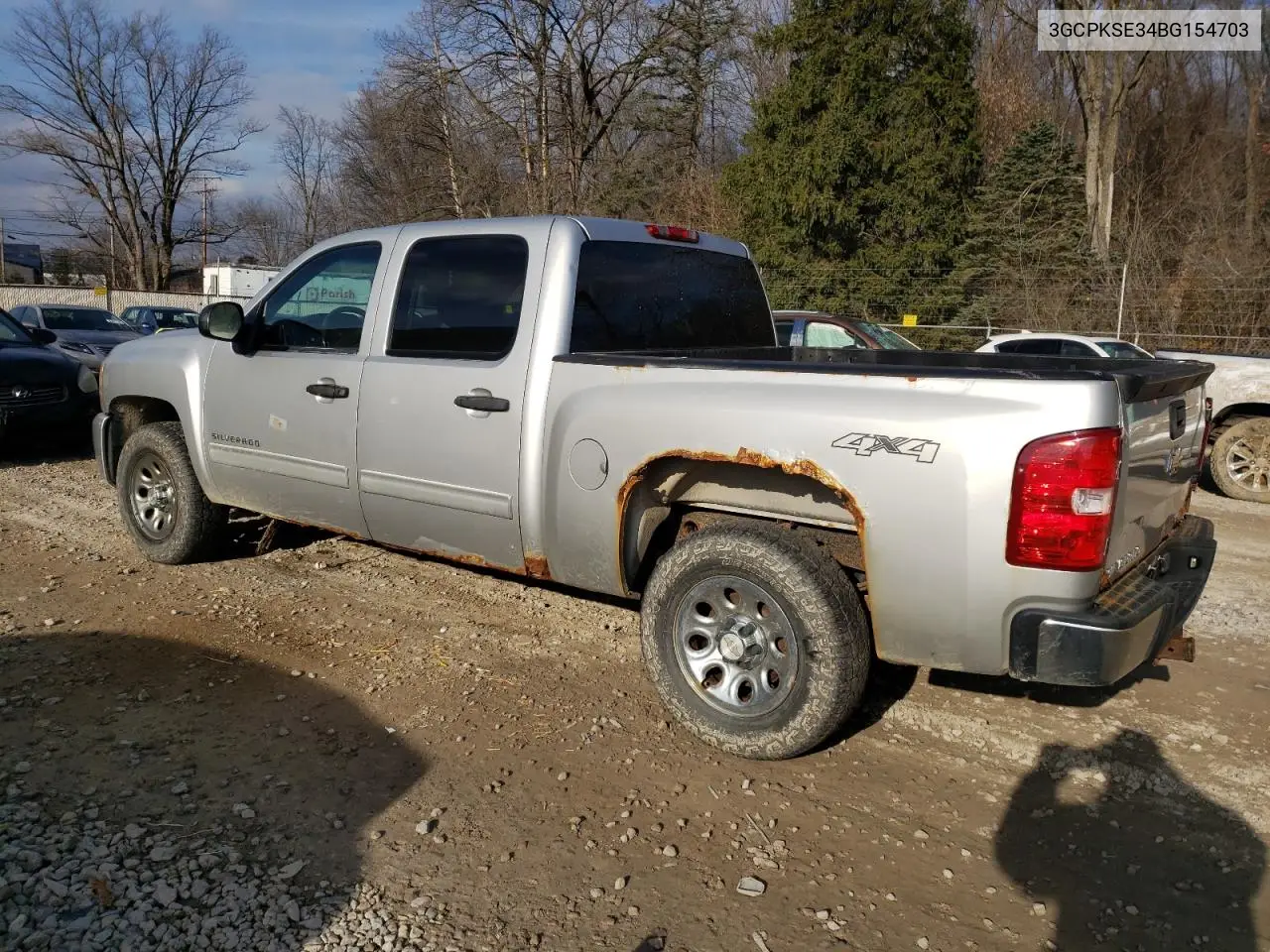 3GCPKSE34BG154703 2011 Chevrolet Silverado K1500 Lt