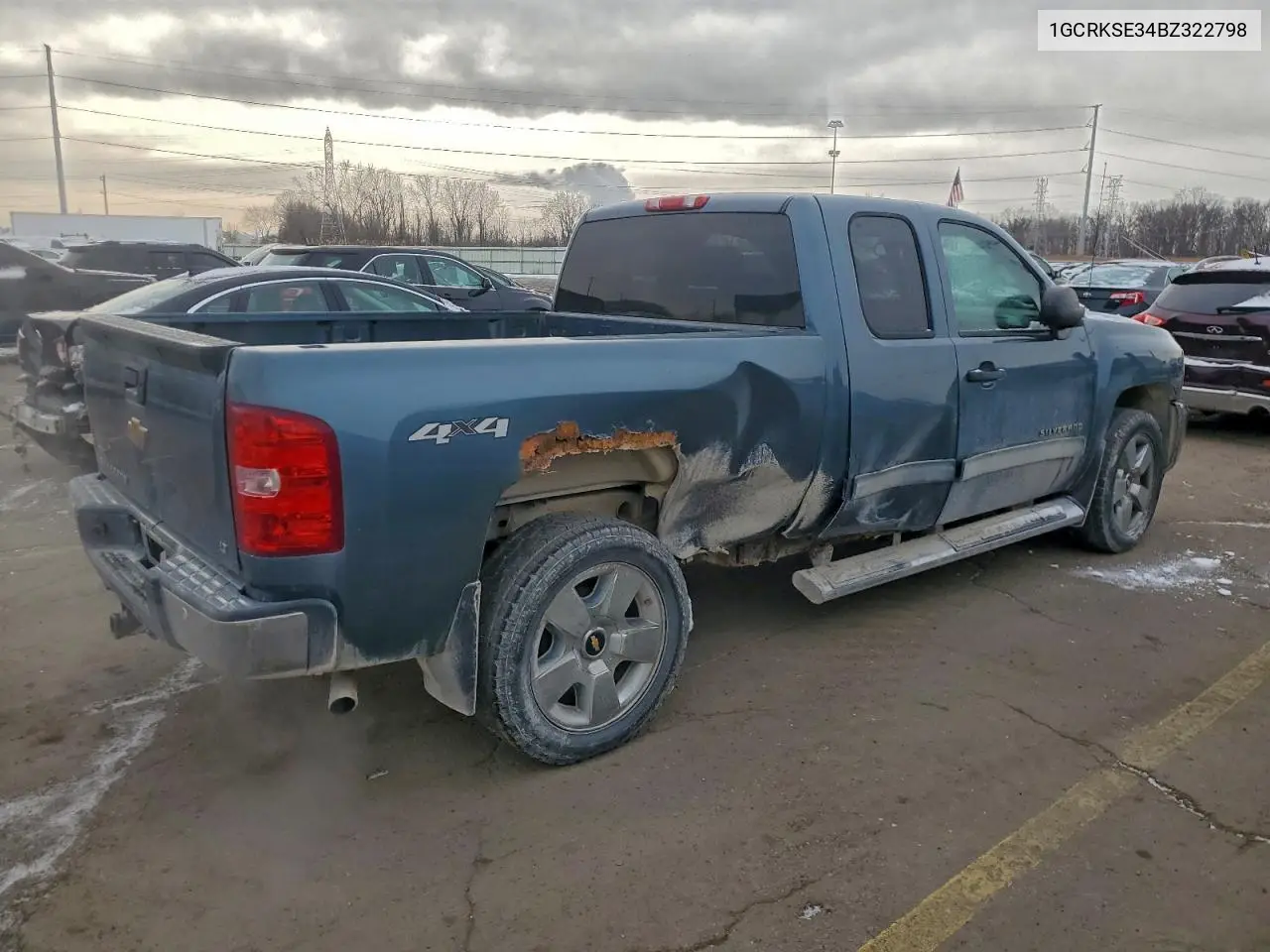 1GCRKSE34BZ322798 2011 Chevrolet Silverado K1500 Lt