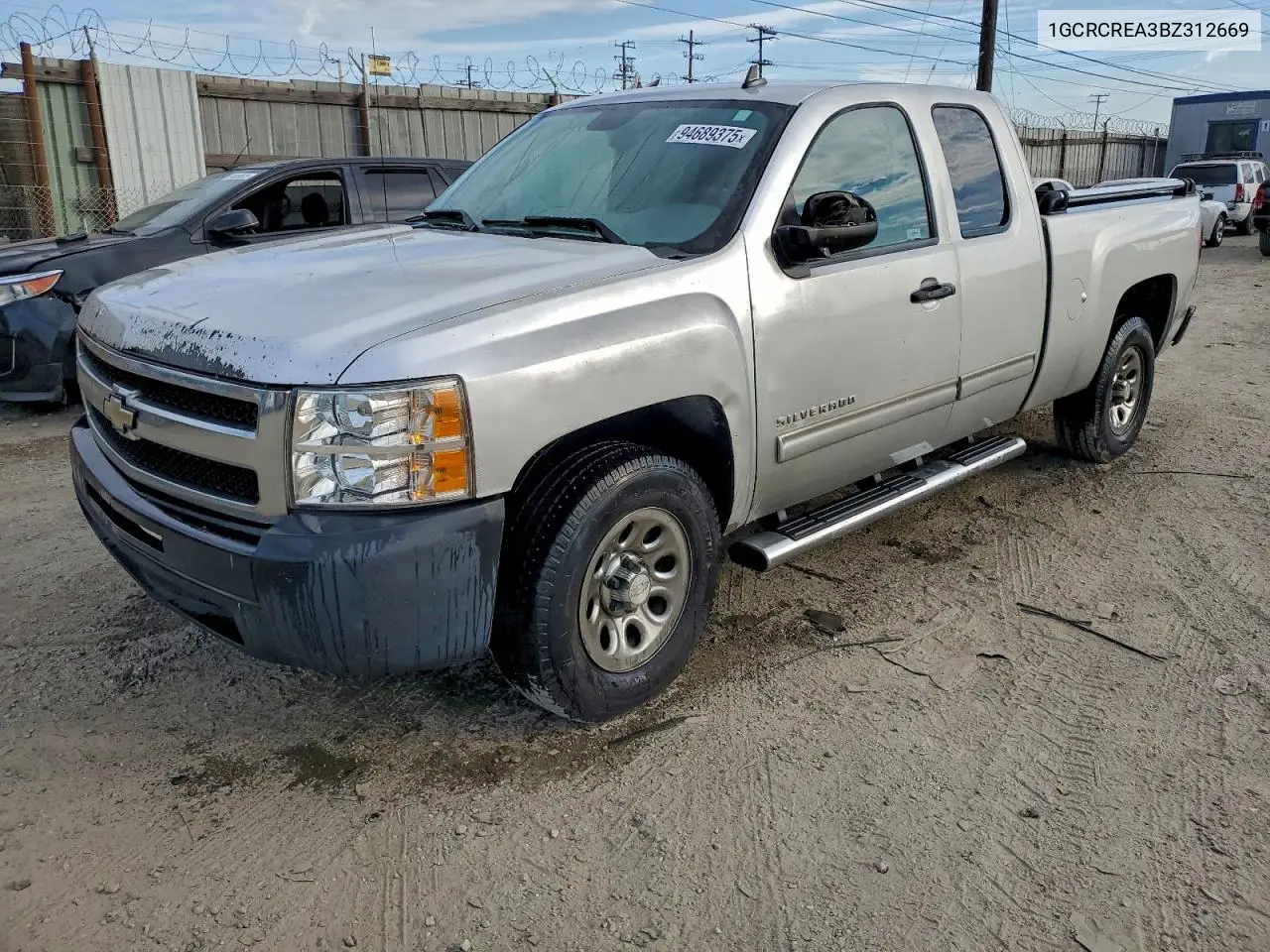 1GCRCREA3BZ312669 2011 Chevrolet Silverado C1500 Ls
