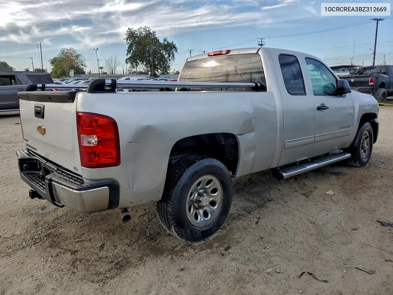 1GCRCREA3BZ312669 2011 Chevrolet Silverado C1500 Ls