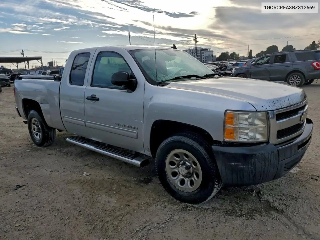 1GCRCREA3BZ312669 2011 Chevrolet Silverado C1500 Ls