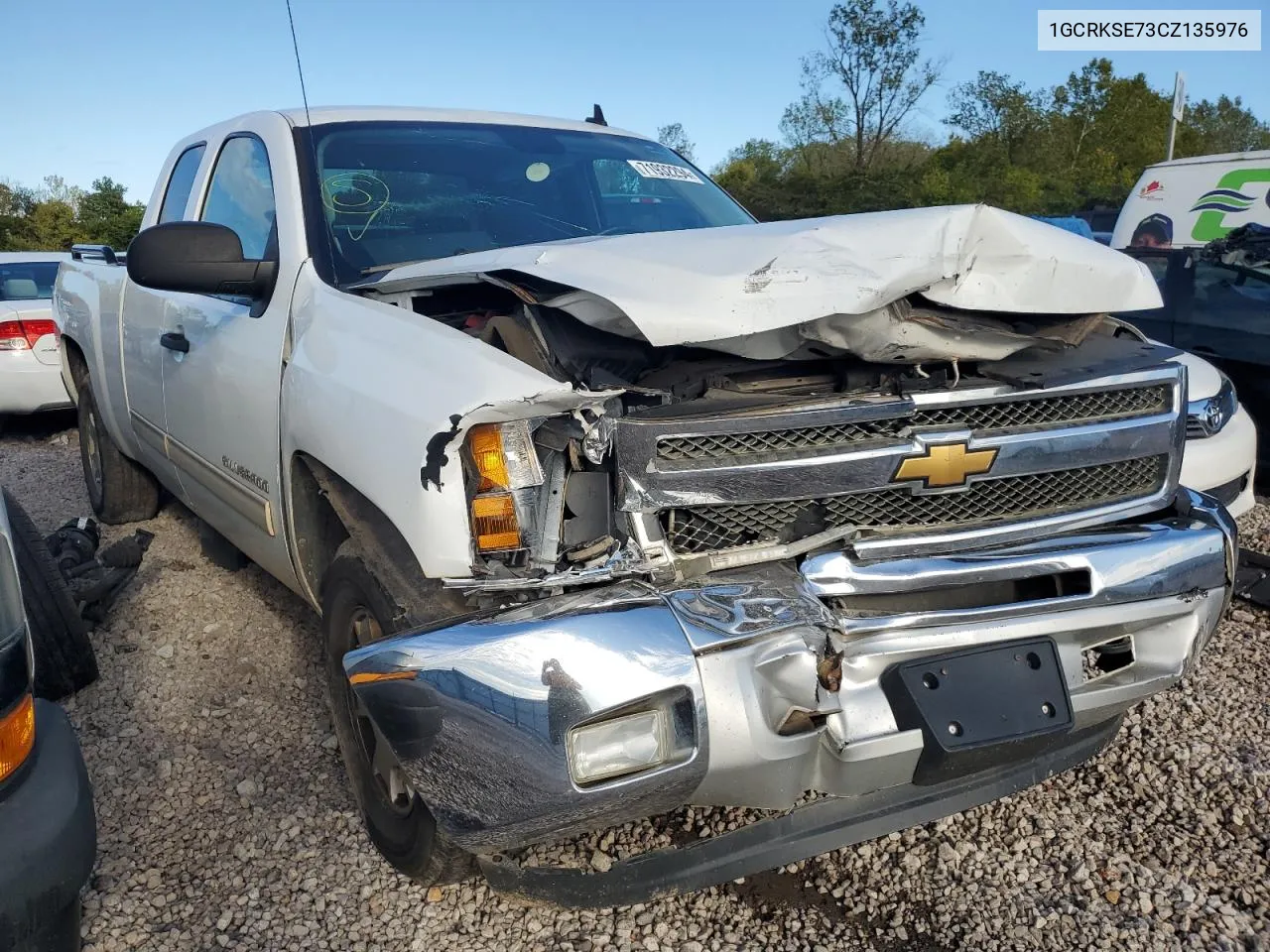 2012 Chevrolet Silverado K1500 Lt VIN: 1GCRKSE73CZ135976 Lot: 71932294