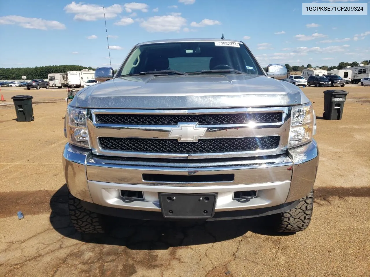 2012 Chevrolet Silverado K1500 Lt VIN: 1GCPKSE71CF209324 Lot: 72552334