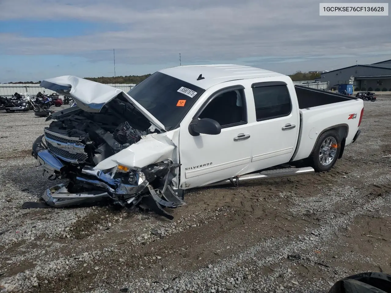 1GCPKSE76CF136628 2012 Chevrolet Silverado K1500 Lt