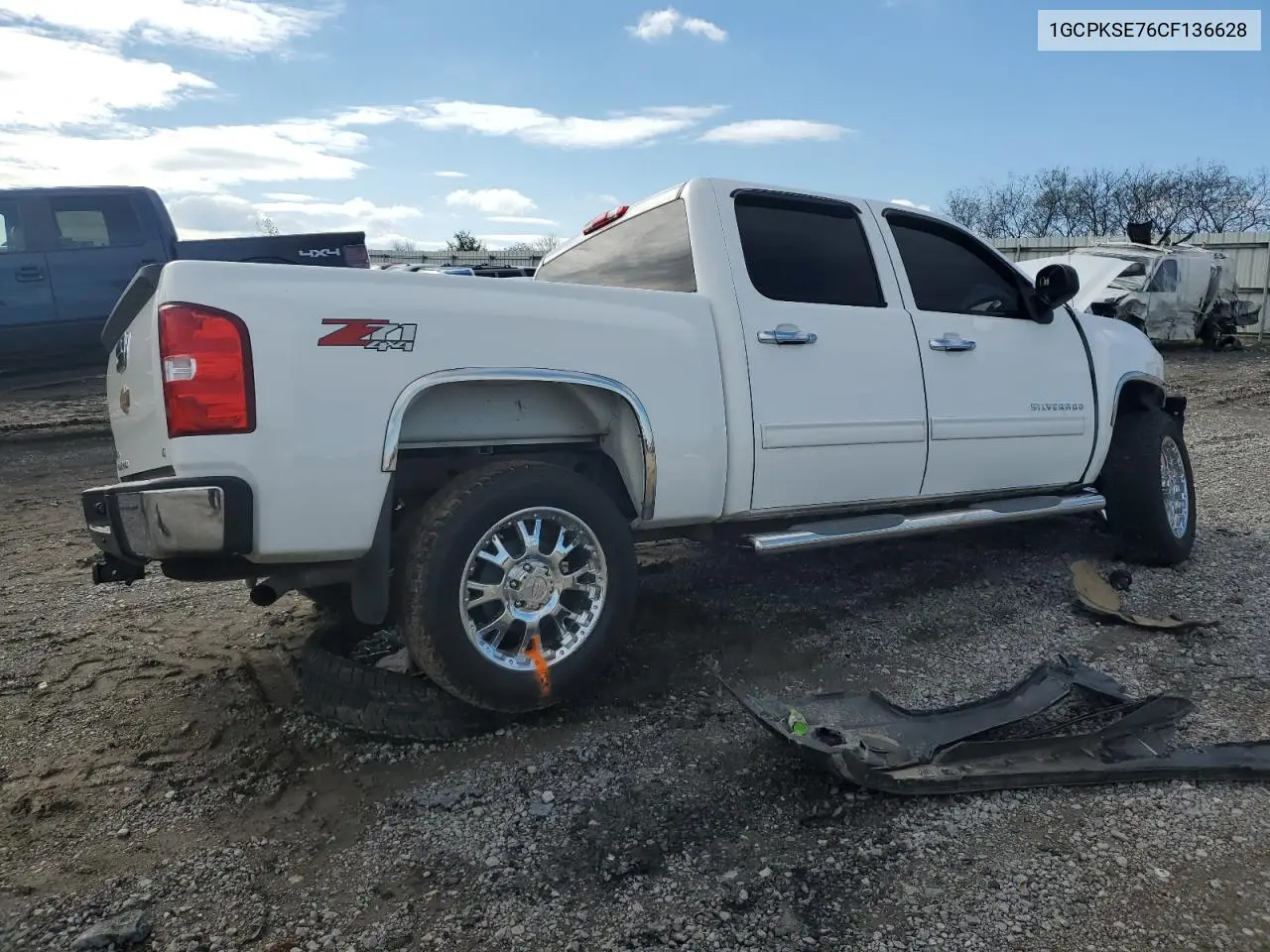 1GCPKSE76CF136628 2012 Chevrolet Silverado K1500 Lt