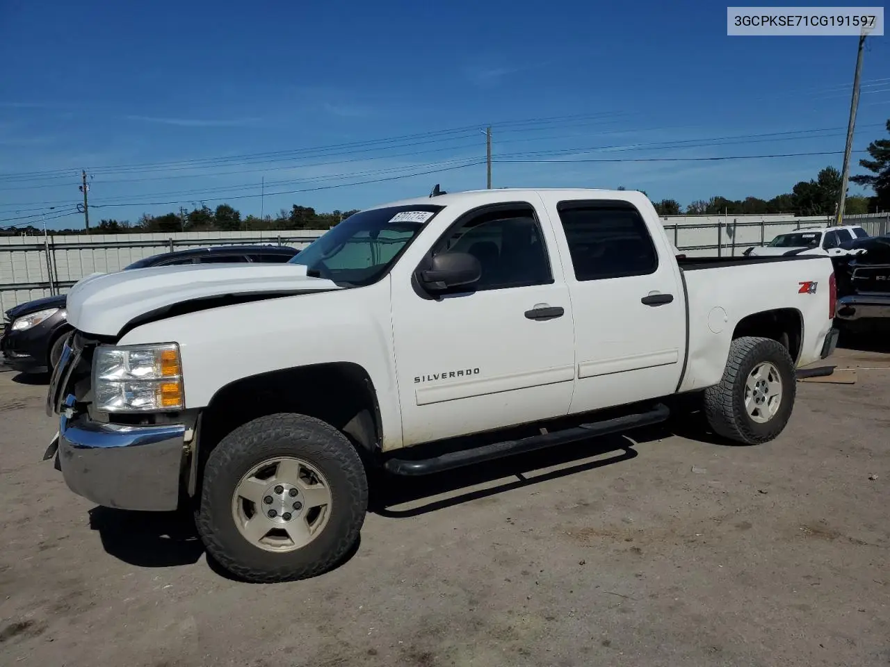 3GCPKSE71CG191597 2012 Chevrolet Silverado K1500 Lt