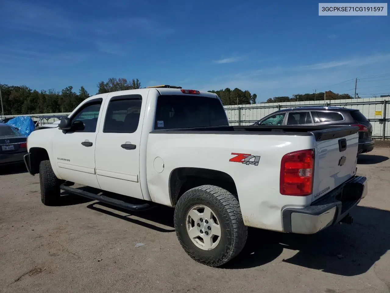 3GCPKSE71CG191597 2012 Chevrolet Silverado K1500 Lt