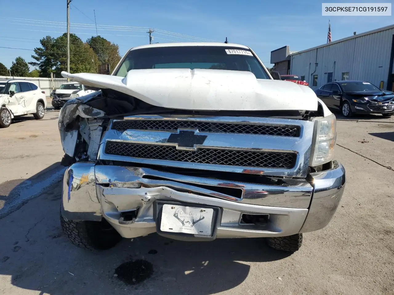 3GCPKSE71CG191597 2012 Chevrolet Silverado K1500 Lt