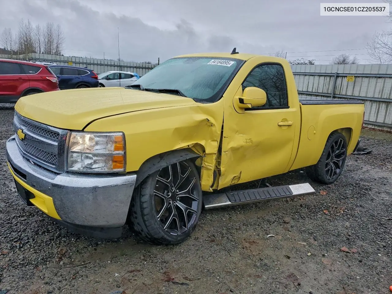 1GCNCSE01CZ205537 2012 Chevrolet Silverado C1500 Lt