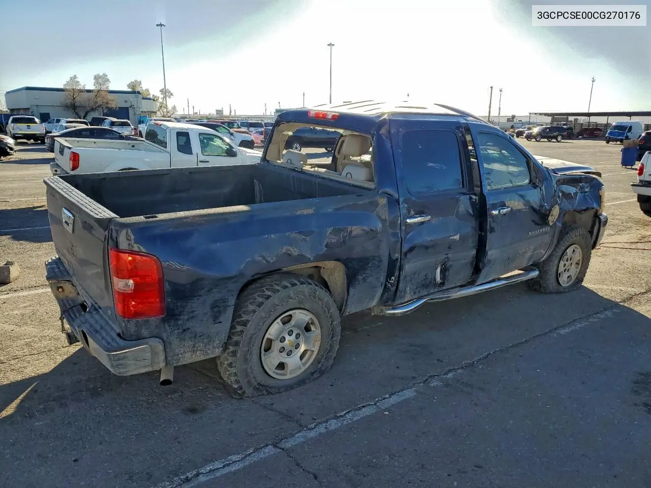 3GCPCSE00CG270176 2012 Chevrolet Silverado C1500 Lt