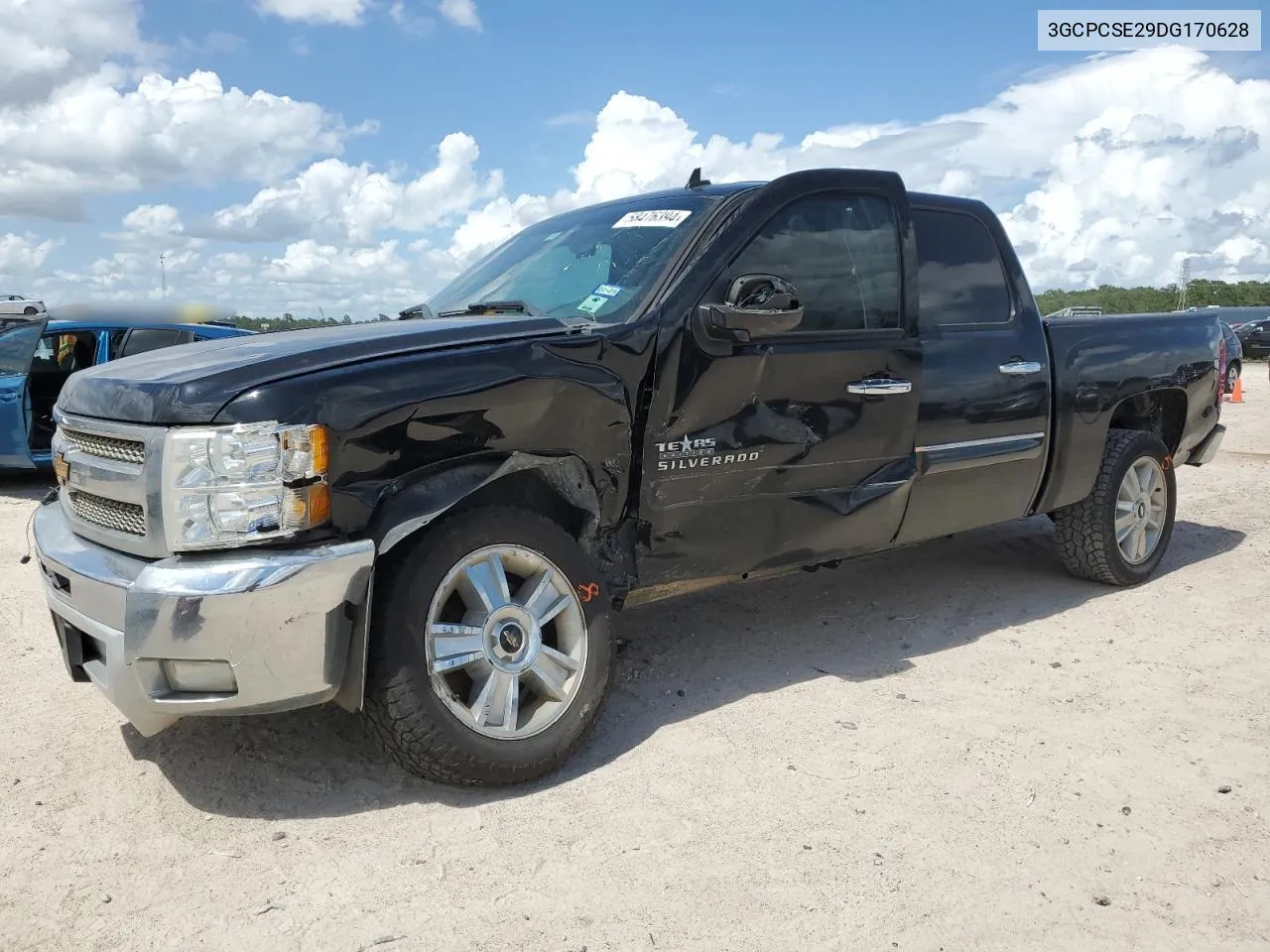 2013 Chevrolet Silverado C1500 Lt VIN: 3GCPCSE29DG170628 Lot: 58476394