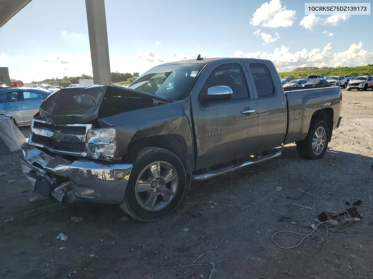 2013 Chevrolet Silverado K1500 Lt VIN: 1GCRKSE75DZ139173 Lot: 72544334