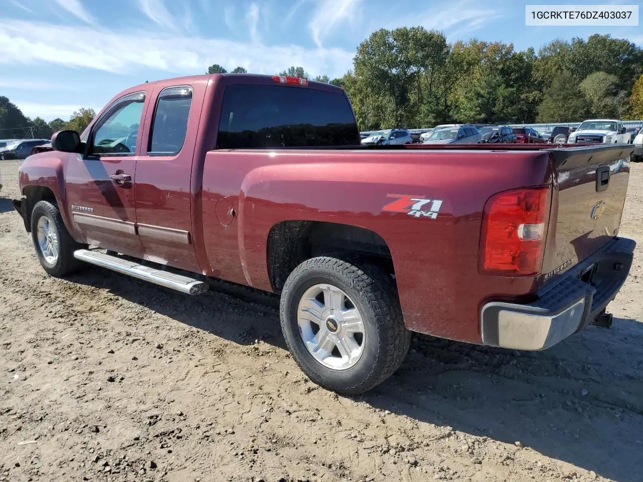1GCRKTE76DZ403037 2013 Chevrolet Silverado K1500 Ltz