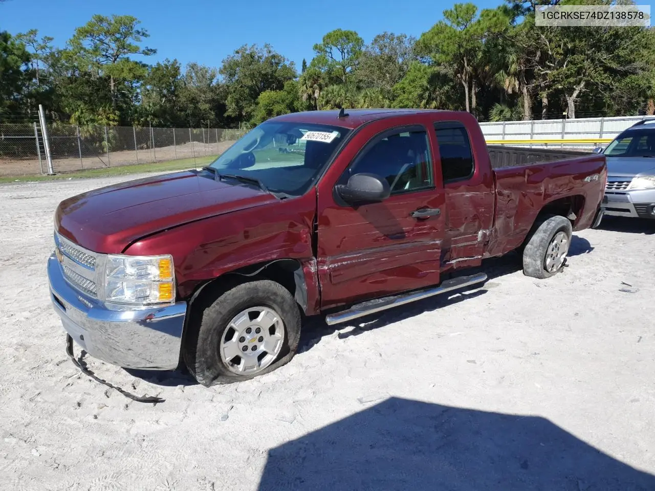 1GCRKSE74DZ138578 2013 Chevrolet Silverado K1500 Lt