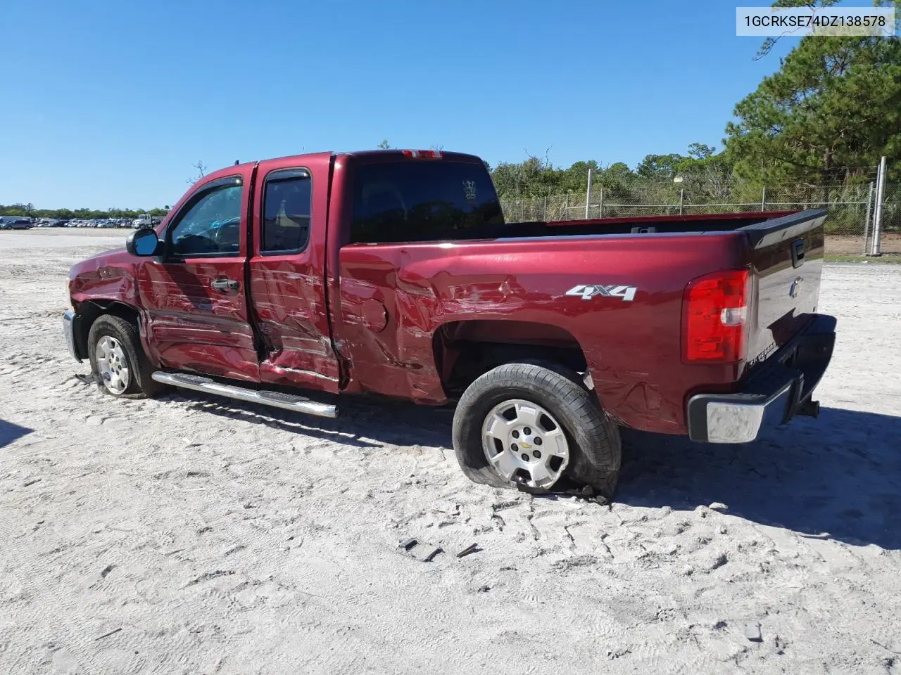 1GCRKSE74DZ138578 2013 Chevrolet Silverado K1500 Lt