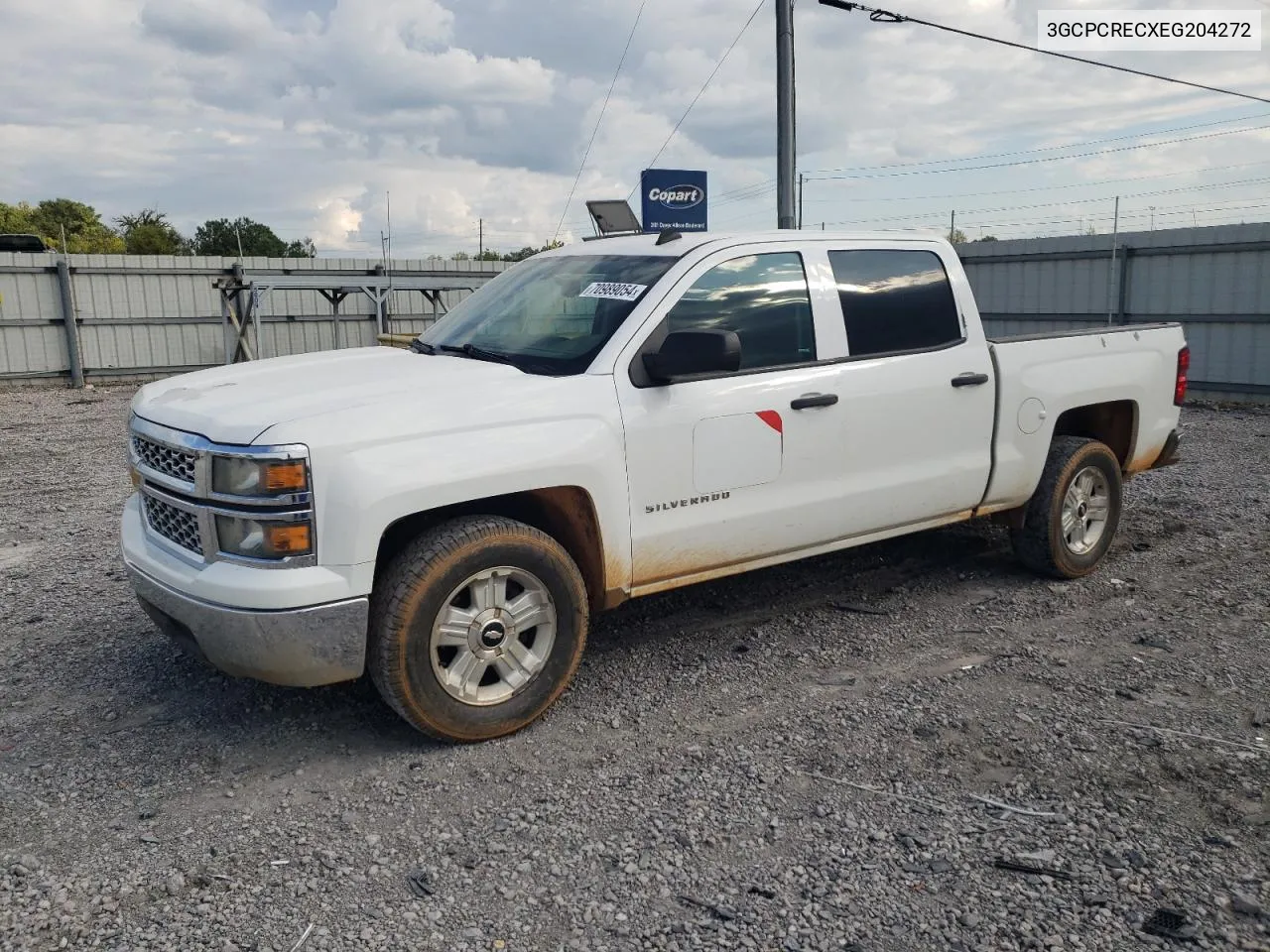 2014 Chevrolet Silverado C1500 Lt VIN: 3GCPCRECXEG204272 Lot: 70989054