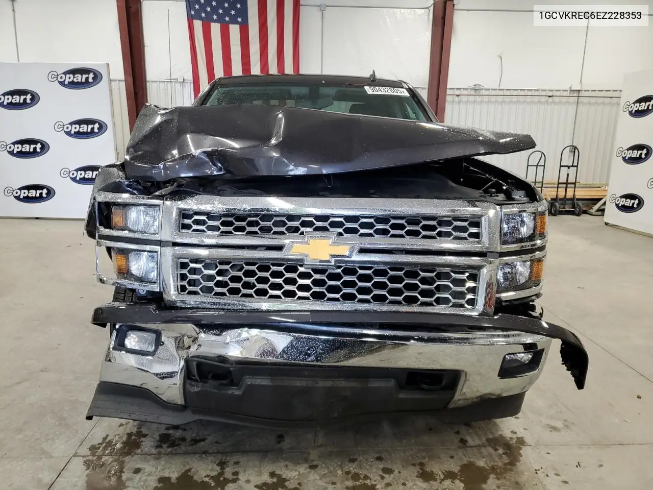 1GCVKREC6EZ228353 2014 Chevrolet Silverado K1500 Lt