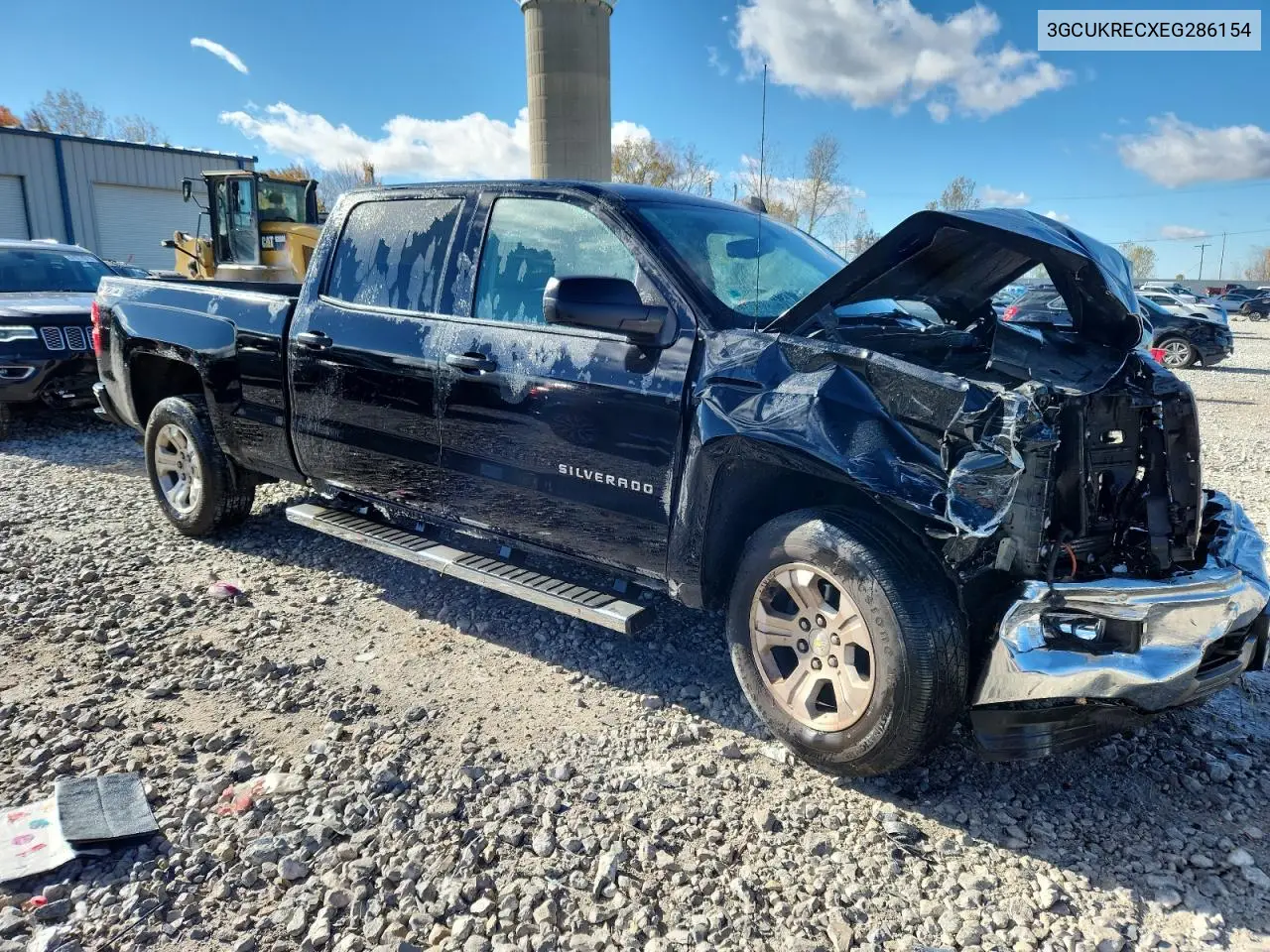 3GCUKRECXEG286154 2014 Chevrolet Silverado K1500 Lt
