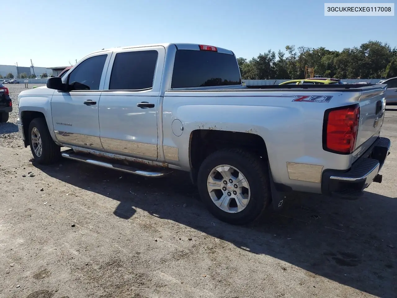 3GCUKRECXEG117008 2014 Chevrolet Silverado K1500 Lt