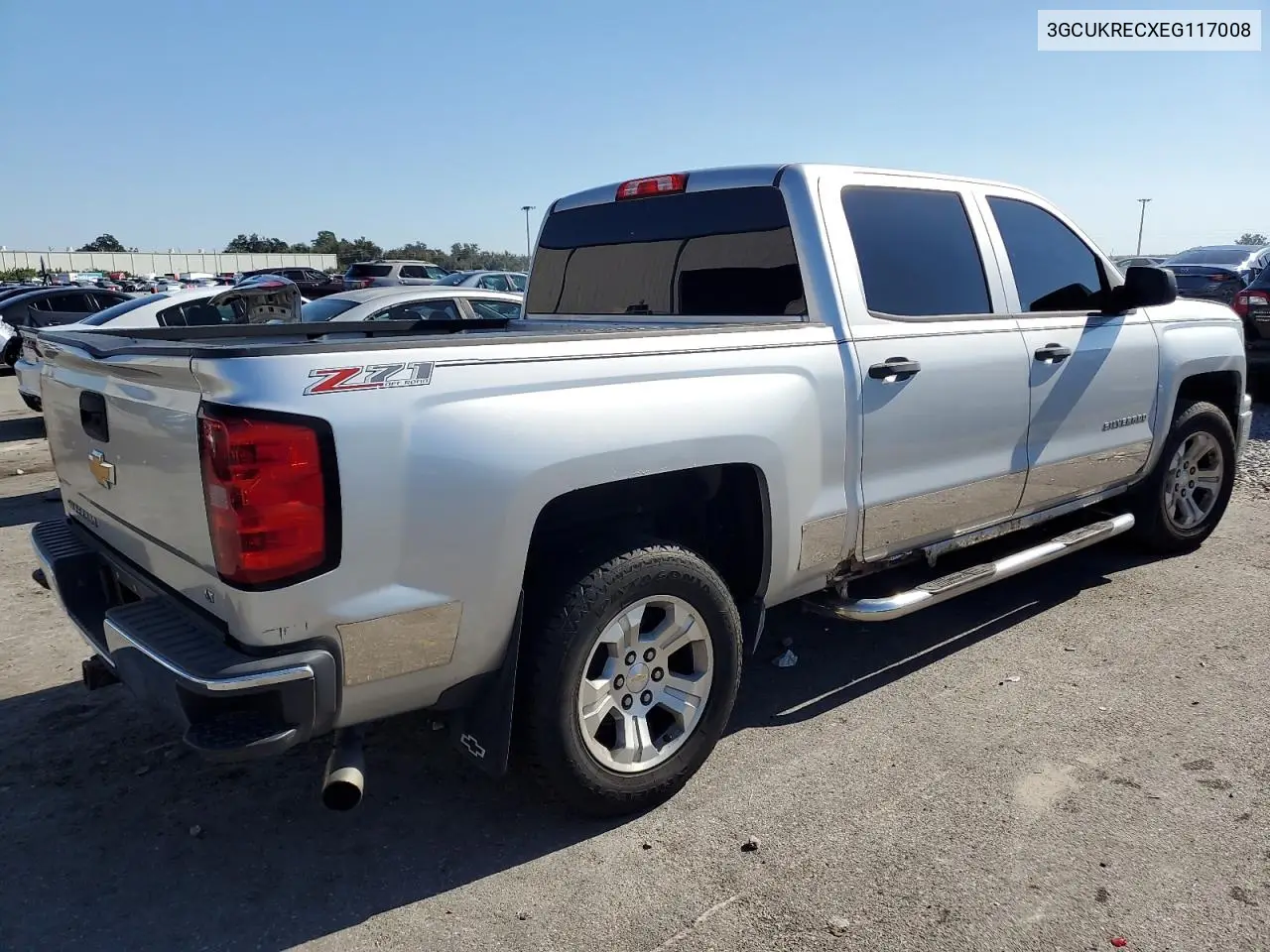 3GCUKRECXEG117008 2014 Chevrolet Silverado K1500 Lt