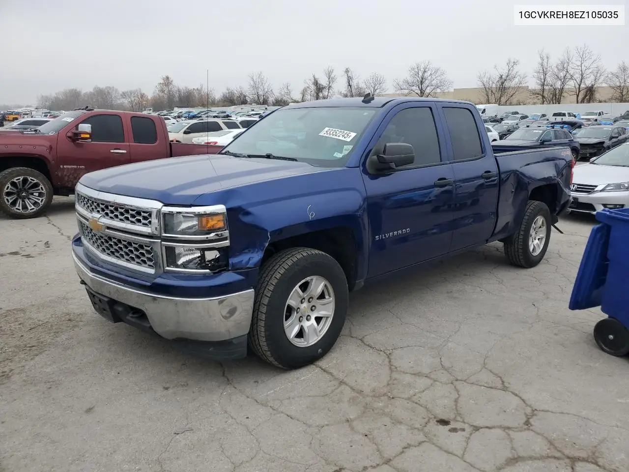 1GCVKREH8EZ105035 2014 Chevrolet Silverado K1500 Lt