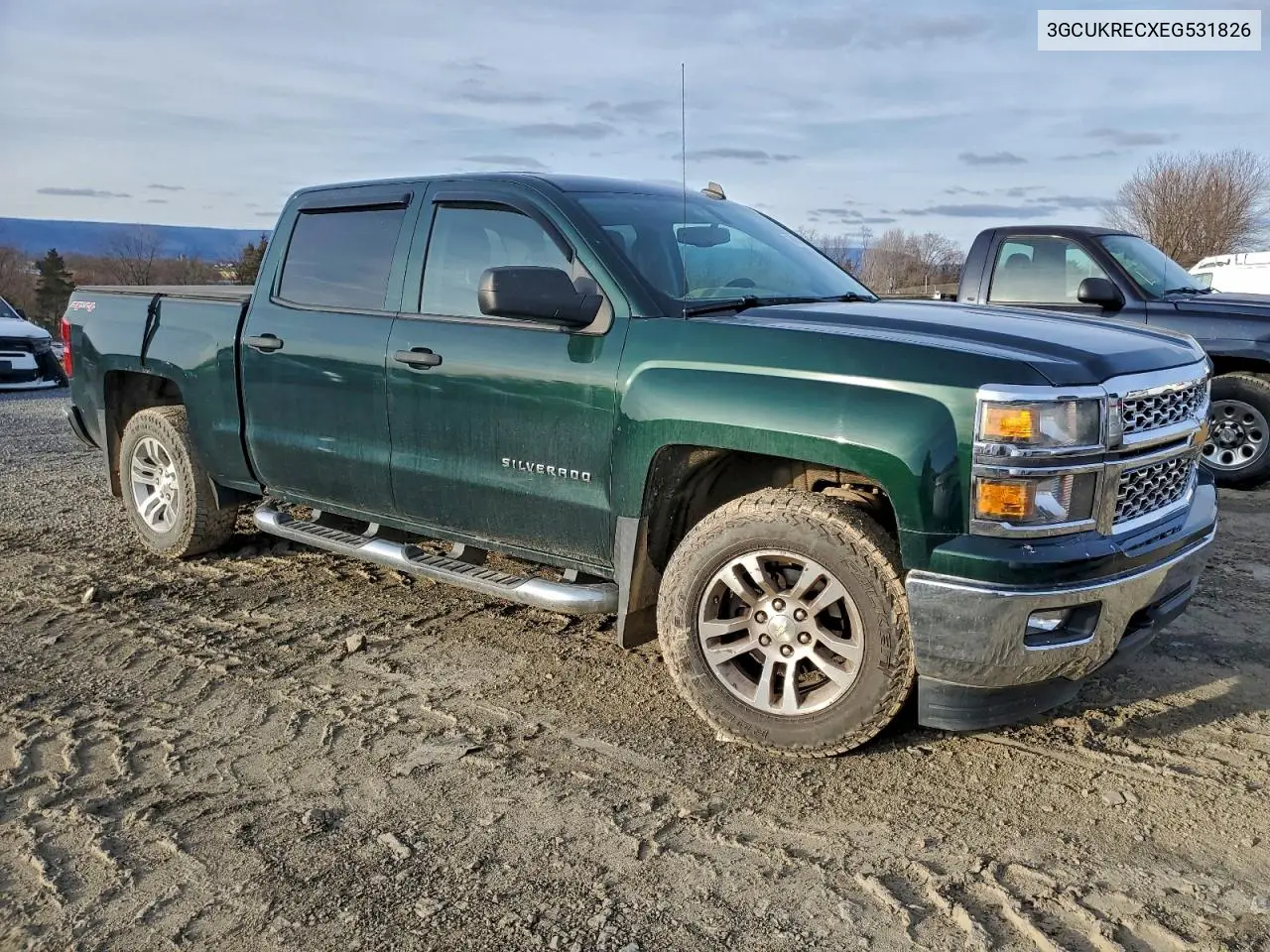3GCUKRECXEG531826 2014 Chevrolet Silverado K1500 Lt
