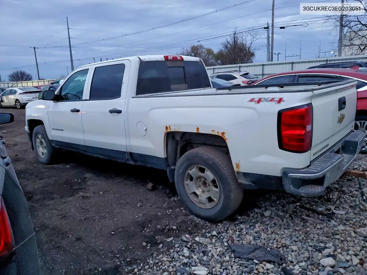 3GCUKREC3EG203051 2014 Chevrolet Silverado K1500 Lt