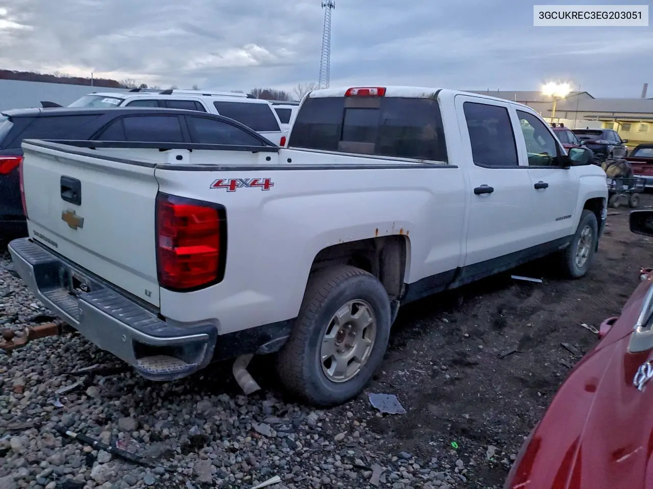 3GCUKREC3EG203051 2014 Chevrolet Silverado K1500 Lt