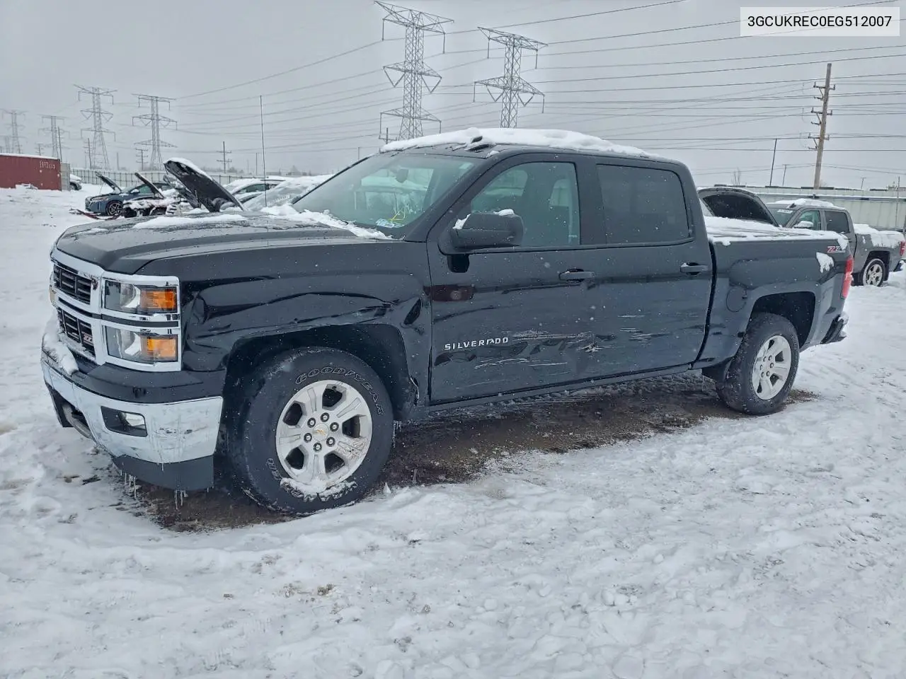3GCUKREC0EG512007 2014 Chevrolet Silverado K1500 Lt