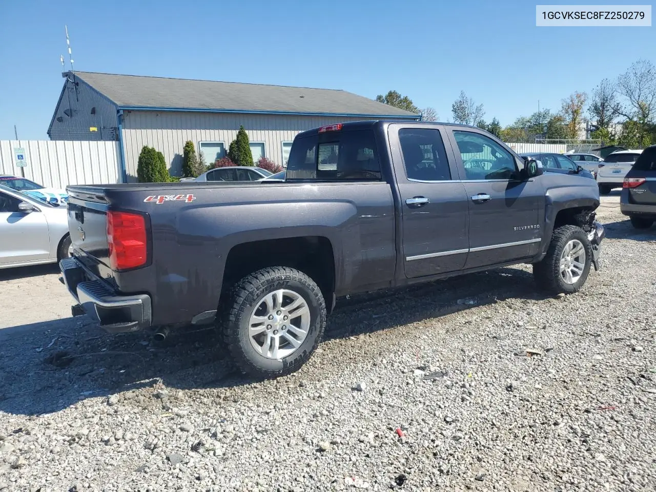 1GCVKSEC8FZ250279 2015 Chevrolet Silverado K1500 Ltz
