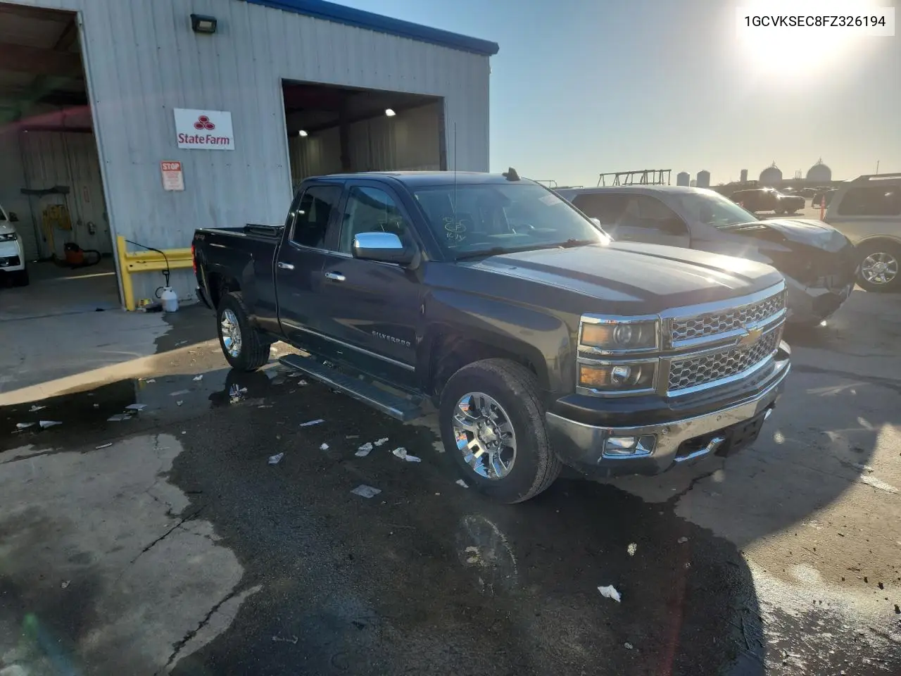 1GCVKSEC8FZ326194 2015 Chevrolet Silverado K1500 Ltz