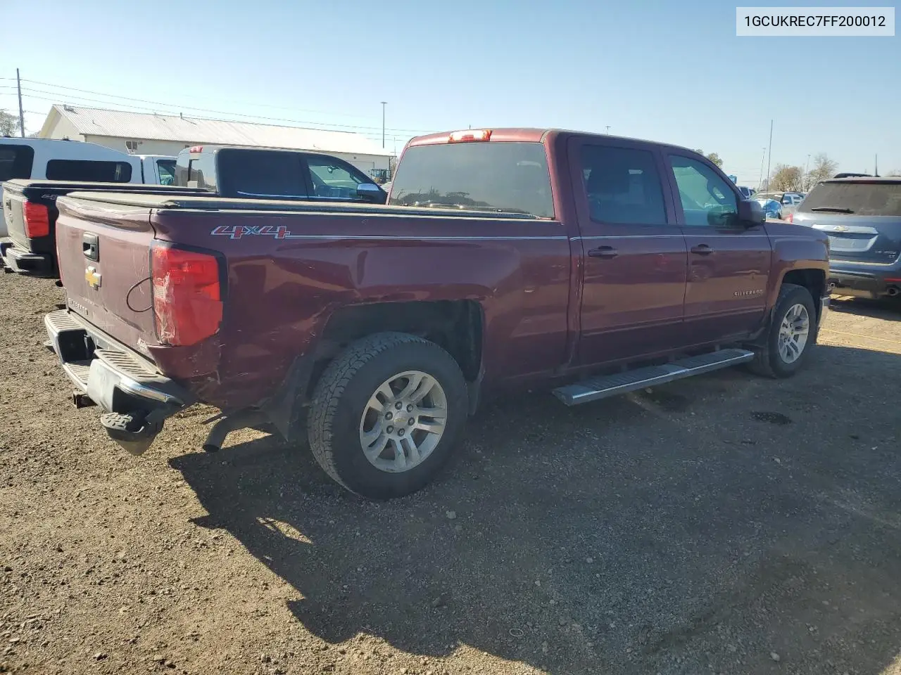 1GCUKREC7FF200012 2015 Chevrolet Silverado K1500 Lt