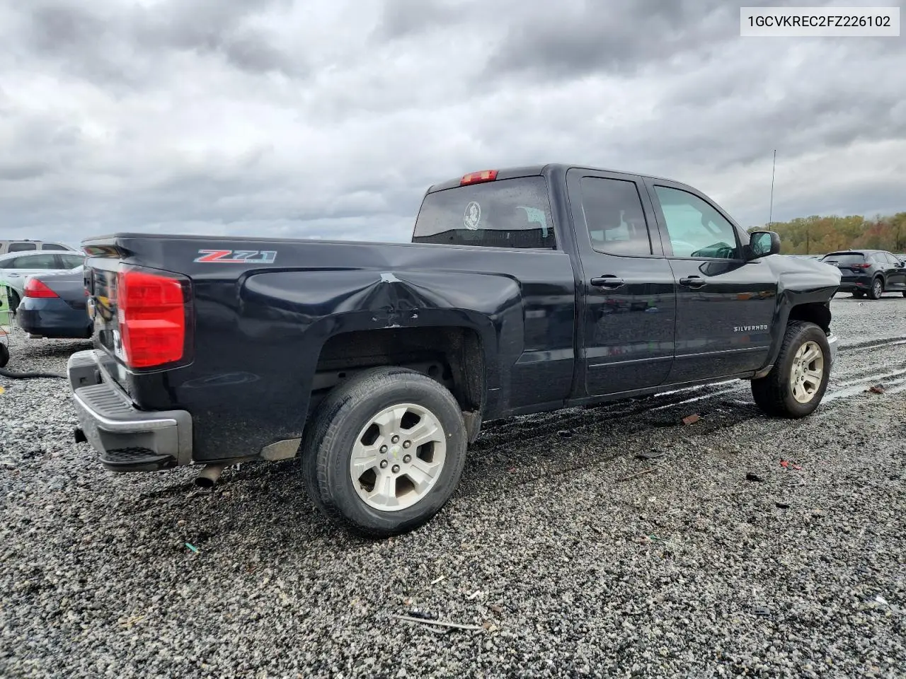 1GCVKREC2FZ226102 2015 Chevrolet Silverado K1500 Lt