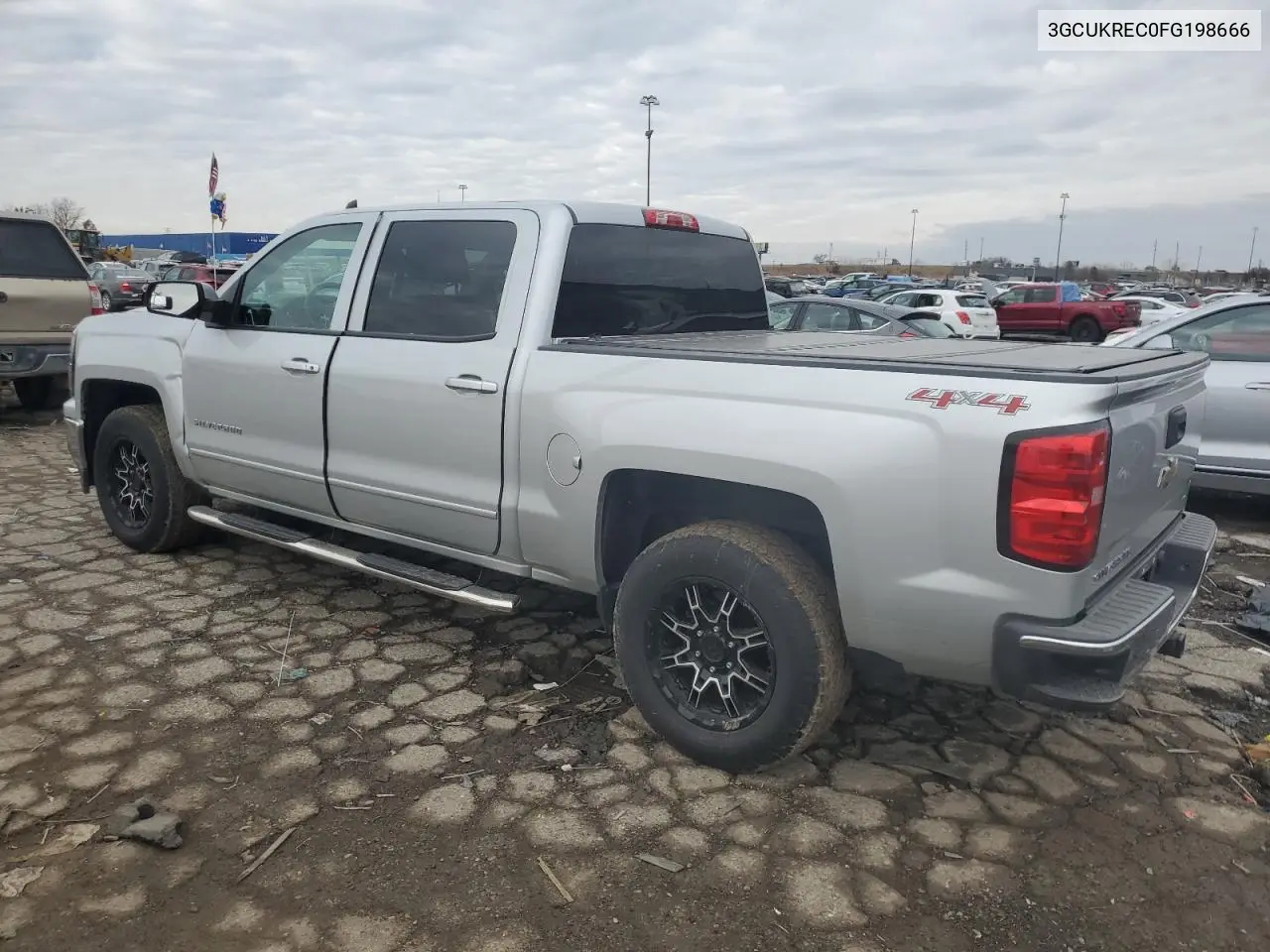 3GCUKREC0FG198666 2015 Chevrolet Silverado K1500 Lt