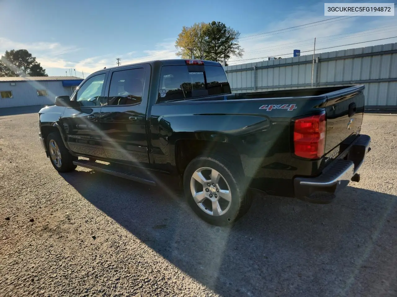 3GCUKREC5FG194872 2015 Chevrolet Silverado K1500 Lt