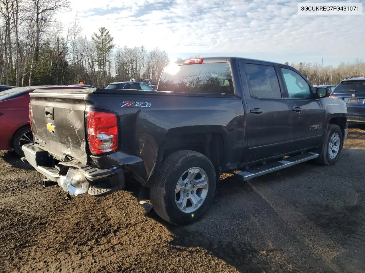 3GCUKREC7FG431071 2015 Chevrolet Silverado K1500 Lt